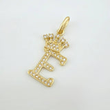 Dije Corona Letra E 1.85gr / 2.8cm / Oro Amarillo 18K