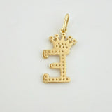 Dije Corona Letra E 1.8 g / 2.6 cm Oro Amarillo 18K