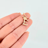 Dije Corona Letra E 1.8 g / 2.6 cm Oro Amarillo 18K
