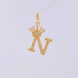 Dije Corona Letra N 2.05gr / 2.5cm / Oro Amarillo 18K