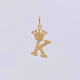 Dije Corona Letra K 1.95 g / 2.6 cm Oro Amarillo 18K