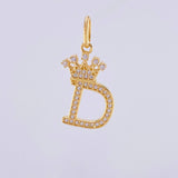Dije Corona Letra D 1.85gr / 2.8cm / Oro Amarillo 18K *