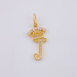 Dije Corona Letra J 1.4gr / 2.6cm / Oro Amarillo 18K *