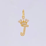 Dije Corona Letra J 1.45gr / 2.7cm / Oro Amarillo 18K