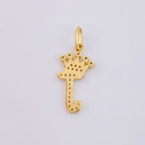 Dije Corona Letra J 1.4 g / 2.6 cm Oro Amarillo 18K