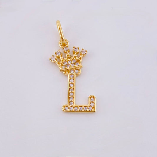 Dije Corona Letra L 1.55 g / 2.6 cm Oro Amarillo 18K
