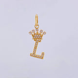 Dije Corona Letra L 1.4g / 2.6cm Oro Amarillo 18K