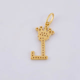 Dije Corona Letra L 1.55 g / 2.6 cm Oro Amarillo 18K