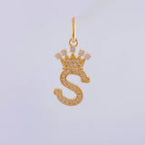 Dije Corona Letra S 1.65g / 2.6cm Oro Amarillo 18K