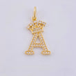 Dije Corona Letra A 1.95gr / 2.5cm / Oro Amarillo 18K *