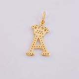 Dije Corona Letra A 1.95gr / 2.5cm / Oro Amarillo 18K *