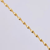 Cadena Espirar Bordeada 3gr / 50cm / 1.5mm Oro Amarillo +3 18K ©