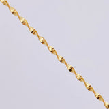 Cadena Espirar Bordeada 2.9gr / 50cm / 1.5mm Oro Amarillo +3 18K