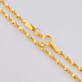 Cadena Espirar Bordeada 3.05gr / 50cm / 1.5mm Oro Amarillo 18K