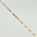 Cadena Flor Espejo 0.8 g / 50 cm / 1.1 mm Tres Oros 18K