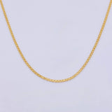 Cadena China 3.35 g / 60.8 cm / 1.3 mm Oro Amarillo 18K