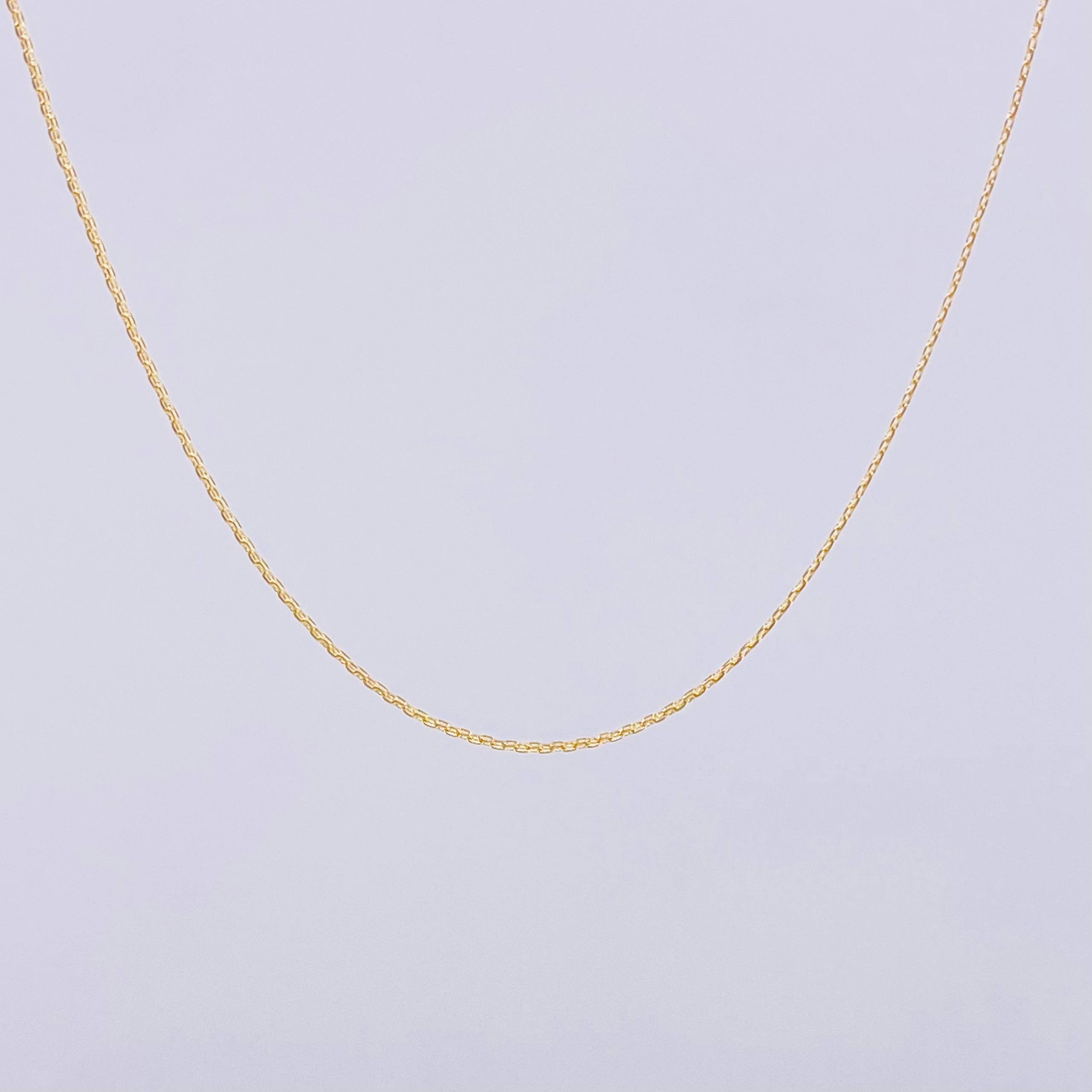 Cadena China 2.25 g / 45.5 cm / 1.6 mm Oro Amarillo 18K