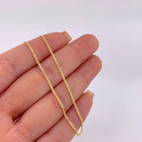 Cadena China 2.25 g / 45.5 cm / 1.6 mm Oro Amarillo 18K