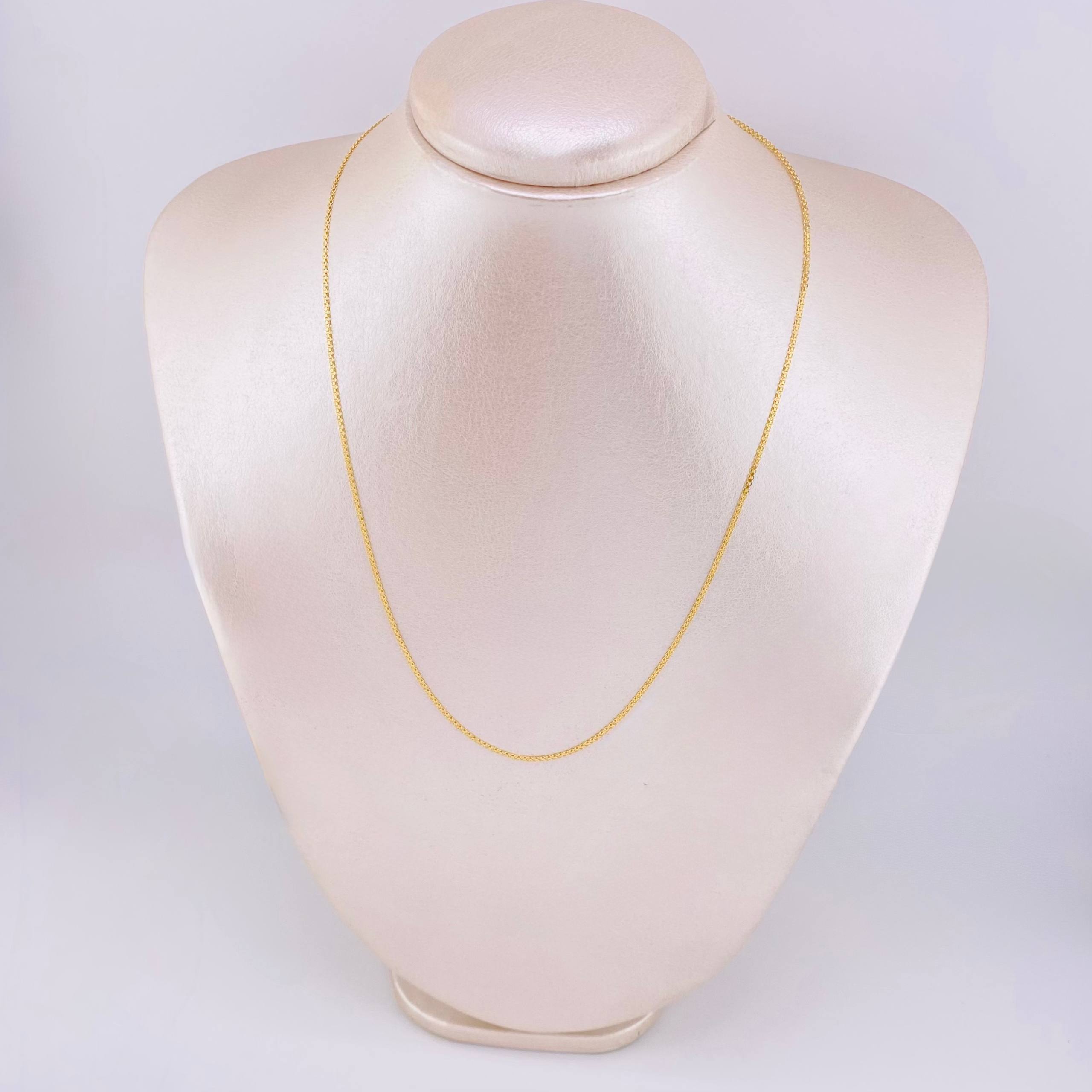 Cadena China 2.25 g / 45.5 cm / 1.6 mm Oro Amarillo 18K