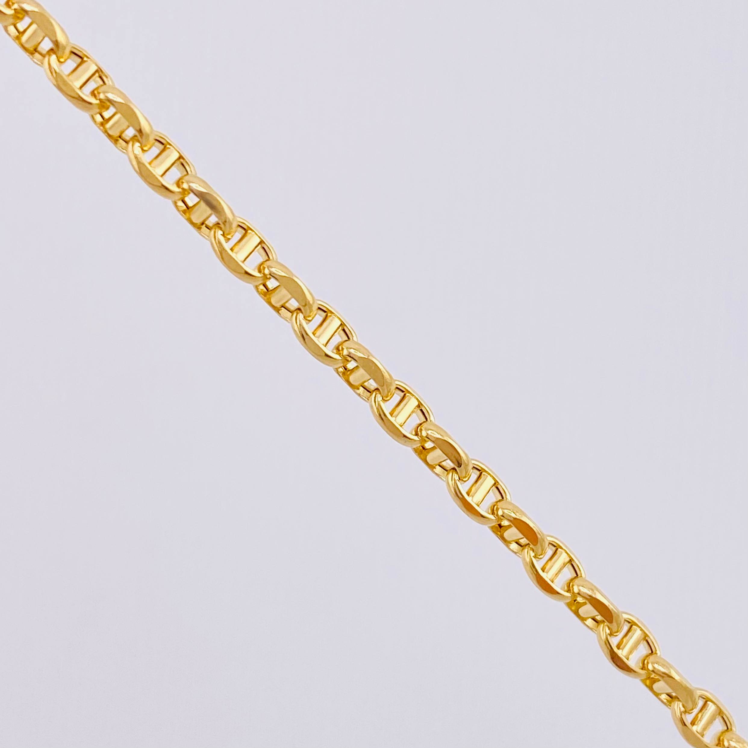 Cadena Marinera 11.65g / 60cm / 3.9mm Oro Amarillo 18K