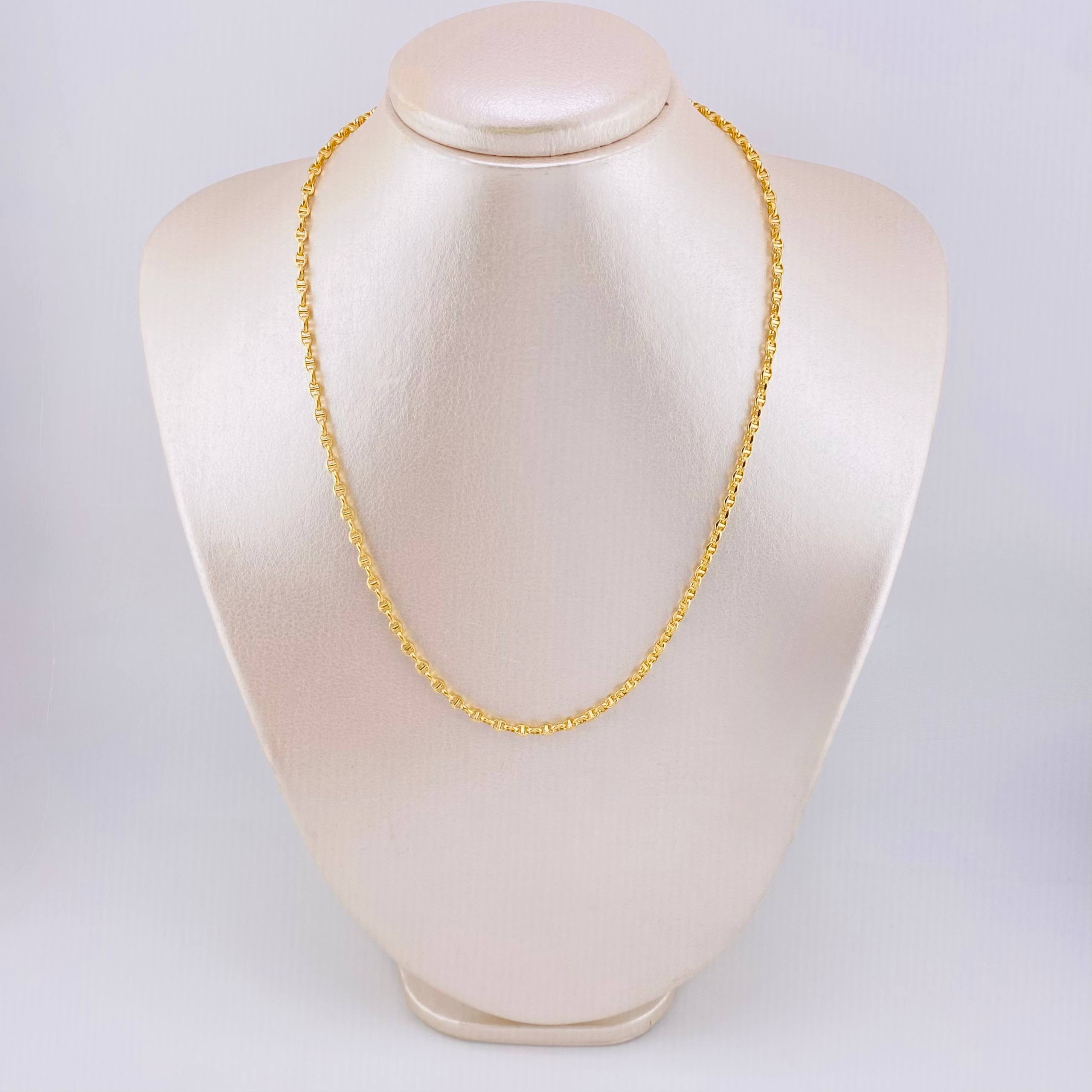 Cadena Marinera 11.65g / 60cm / 3.9mm Oro Amarillo 18K