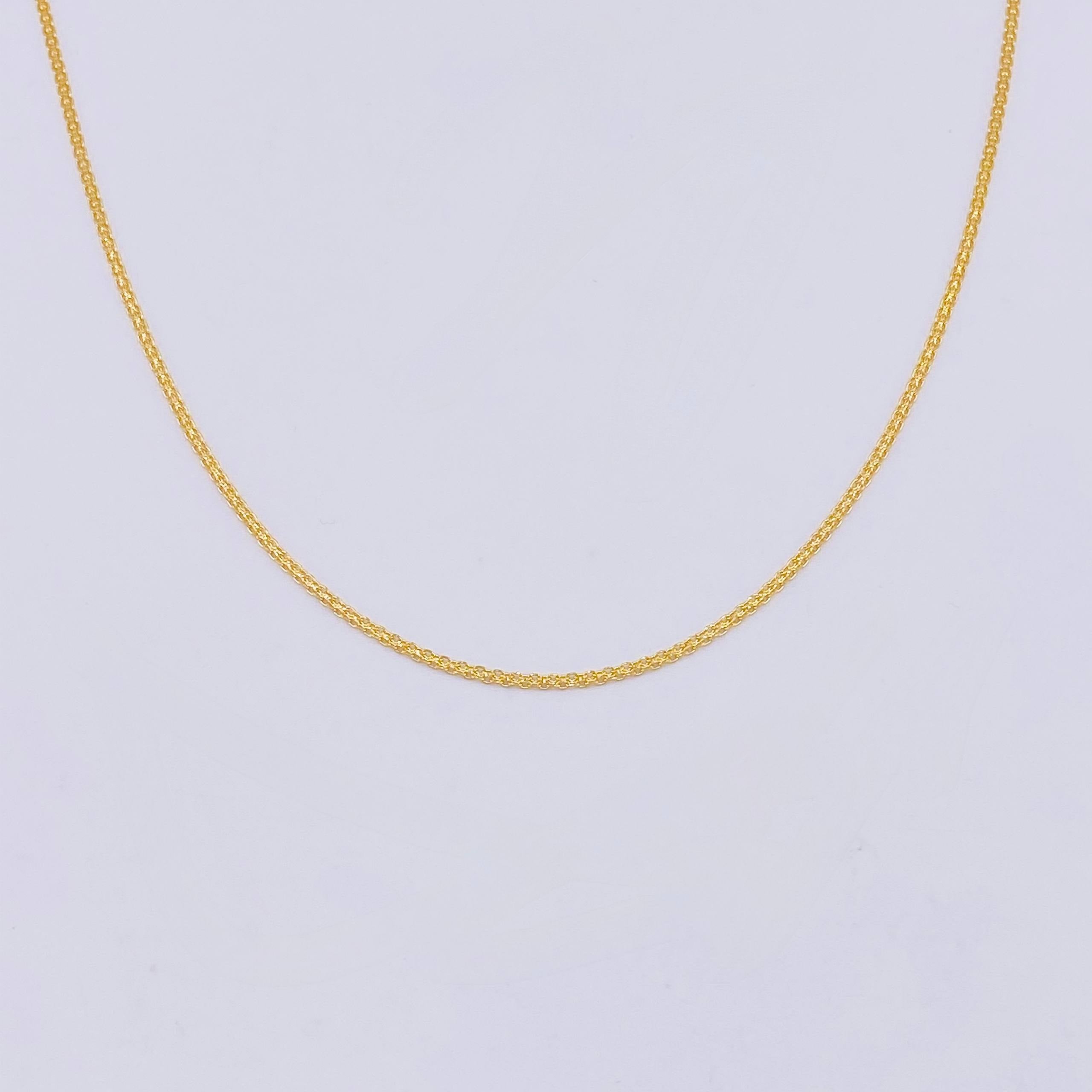 Cadena China 2gr / 50cm / 1.2mm Oro Amarillo +1 18K ©