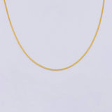 Cadena China 2.1g / 60cm / 1.05mm Oro Amarillo 18K