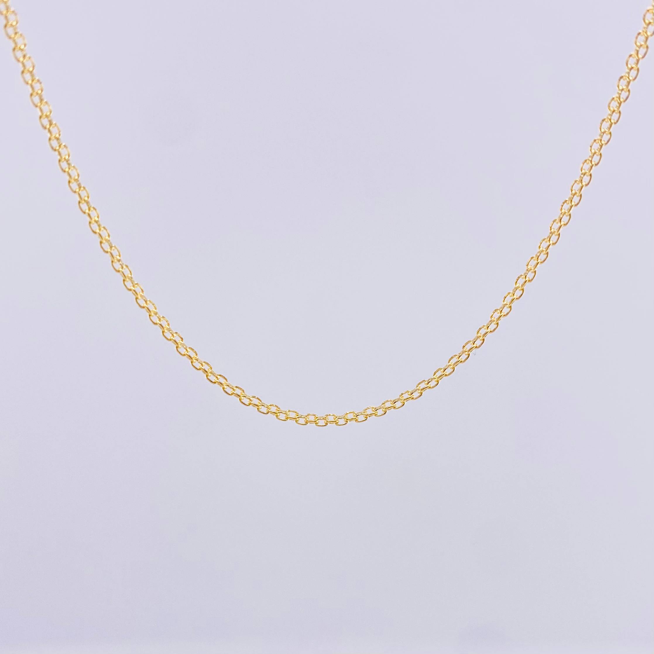 Cadena China 2gr / 50cm / 1.2mm Oro Amarillo +1 18K ©