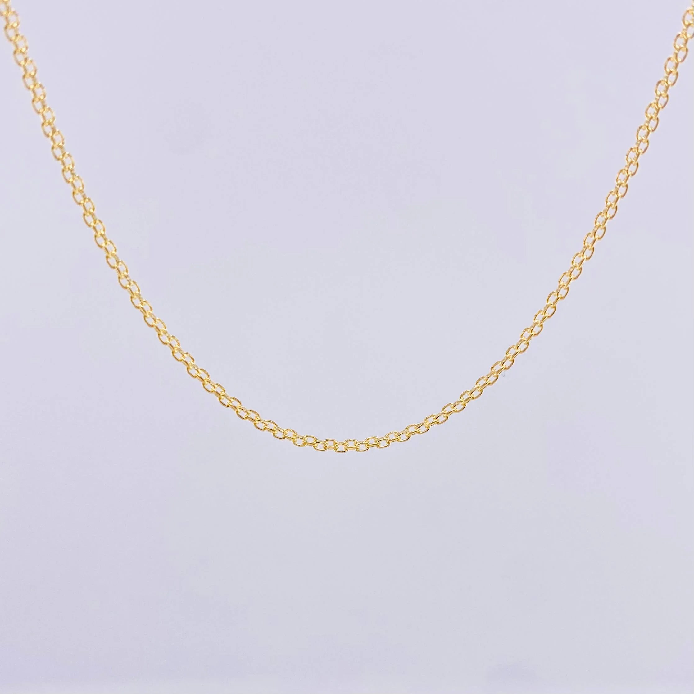 Cadena China 1.75g / 50cm / 1.05mm Oro Amarillo 18K