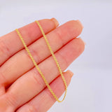 Cadena China 2gr / 50cm / 1.2mm Oro Amarillo +1 18K ©