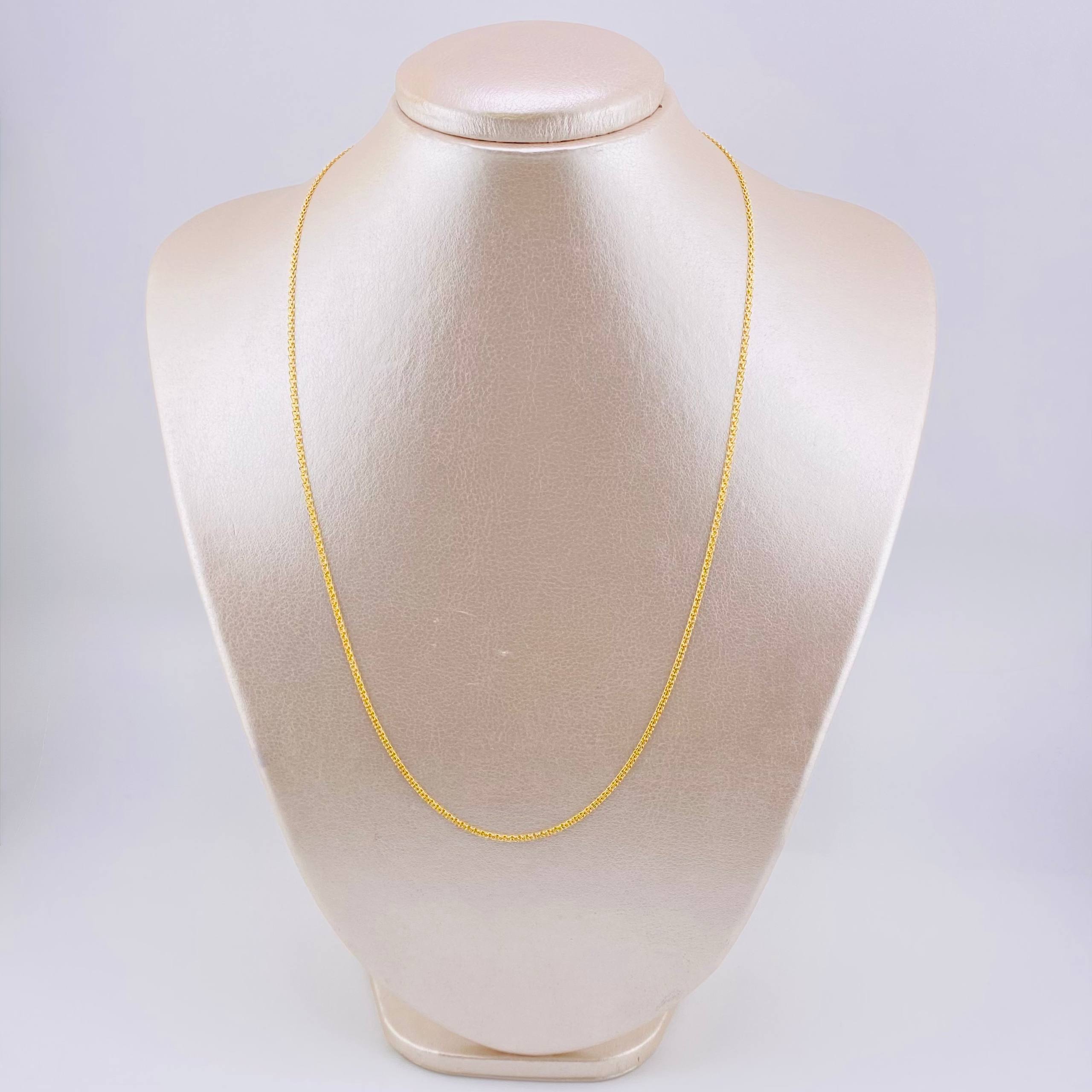 Cadena China 2.7gr / 50cm / 1.5mm Oro Amarillo +1 18K *