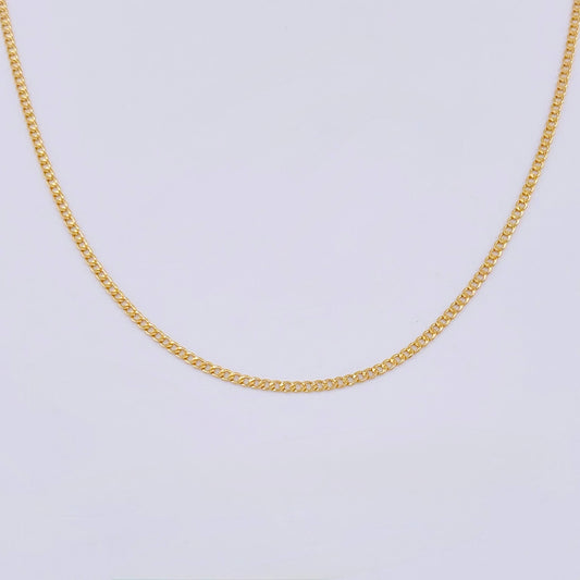 Cadena Cubana 1.65gr / 45cm / 2mm Oro Amarillo +1 18K