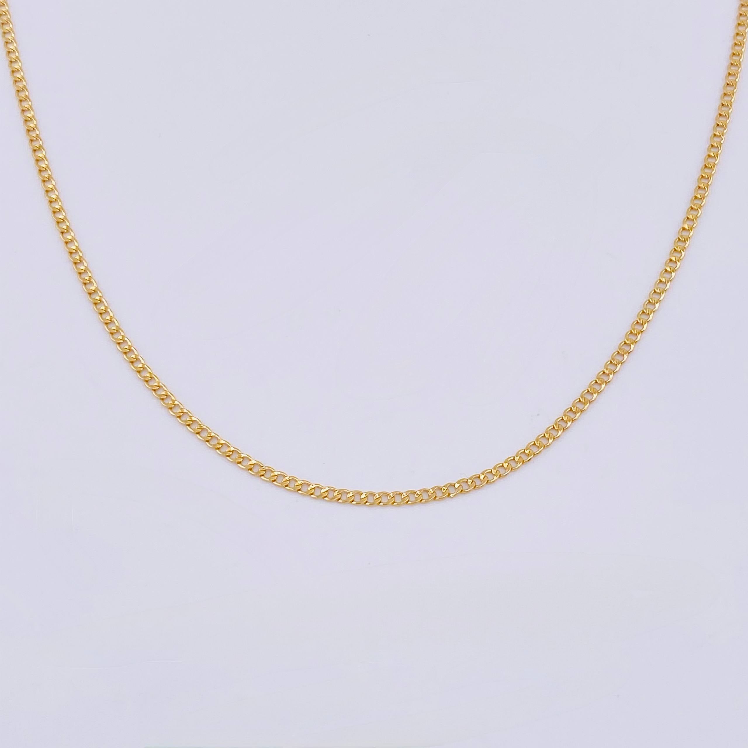 Cadena Cubana 2.8gr / 50cm / 2.6mm Oro Amarillo +1 18K *