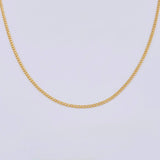 Cadena Cubana 2.8gr / 50cm / 2.6mm Oro Amarillo +1 18K *