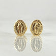 Topos Virgen Milagrosa 0.8gr / 8mm Oro Amarillo 18K ©