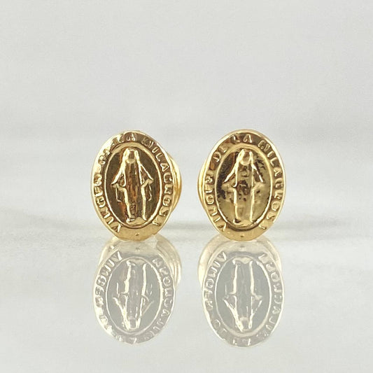 Topos Virgen Milagrosa 0.8gr / 8mm Oro Amarillo 18K ©