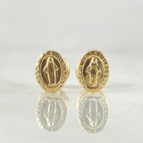 Topos Virgen Milagrosa 0.8gr / 8mm Oro Amarillo 18K ©