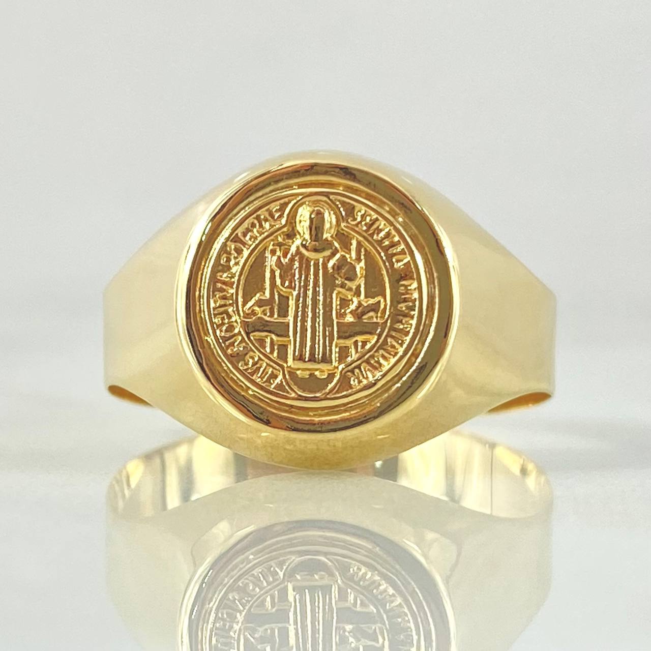 Anillo San Benito 2.4gr / T11 1/2 / Oro Amarillo 18K *