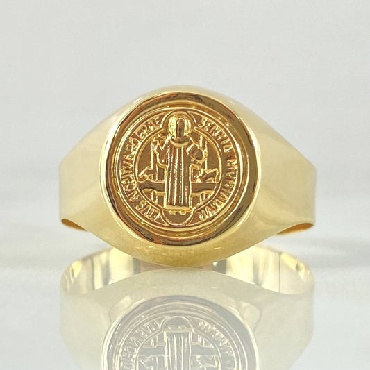 Anillo San Benito 2.4gr / T11 1/2 / Oro Amarillo 18K *