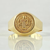 Anillo San Benito 2.4gr / T11 1/2 / Oro Amarillo 18K *