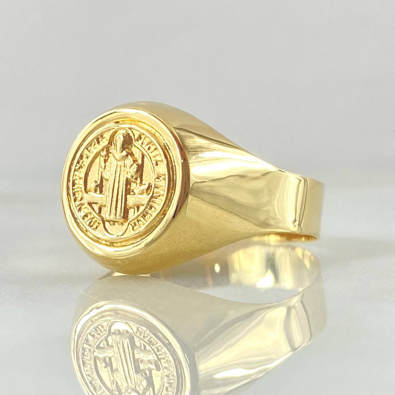 Anillo San Benito 2.4gr / T11 1/2 / Oro Amarillo 18K *
