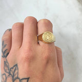 Anillo San Benito 2.4gr / T11 1/2 / Oro Amarillo 18K *