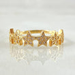 Anillo Estrellas 2.15gr / T6 1/4 / Oro Amarillo 18K *
