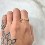 Anillo Estrellas 2.15gr / T6 1/4 / Oro Amarillo 18K *