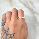 Anillo Estrellas 1.8gr / T6 3/4 / Oro Amarillo 18K *