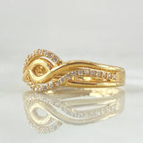 Anillo Ojo Curvas Infinitas 2.8gr / T7 1/2 / Oro Amarillo 18K *
