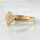 Anillo Rombo 1.85gr / T6 / Oro Amarillo 18K *