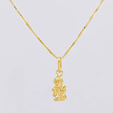 Set Cadena Veneciana + Dije Angel / 1.3g / 40cm Oro Amarillo 18K