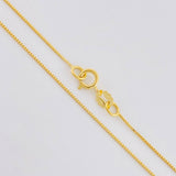 Set Cadena Veneciana + Dije Angel / 1.3g / 40cm Oro Amarillo 18K