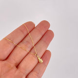 Set Cadena Veneciana + Dije Angel / 1.05g / 40cm Oro Amarillo 18K